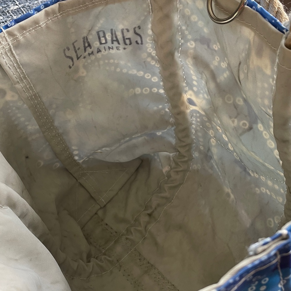 Sea Bags of Maine Blue Starfish Tote Bag - Picture 5 of 6